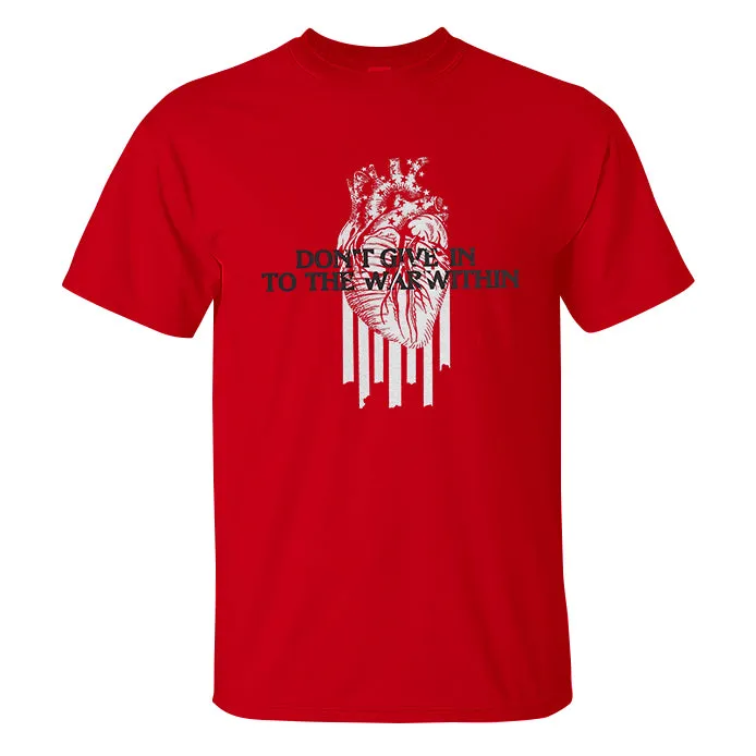 Don't Give In To The Warwthin Printed Men's T-shirt sold by Polyalien product image thumbnail 2