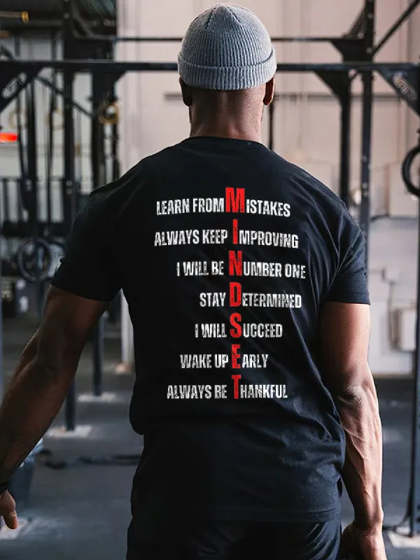 Learn From Mistake Printed Men's T-shirt made by Polyalien