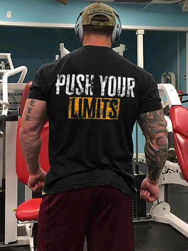 Push Your Limits Printed Men's T-shirt sold by Polyalien