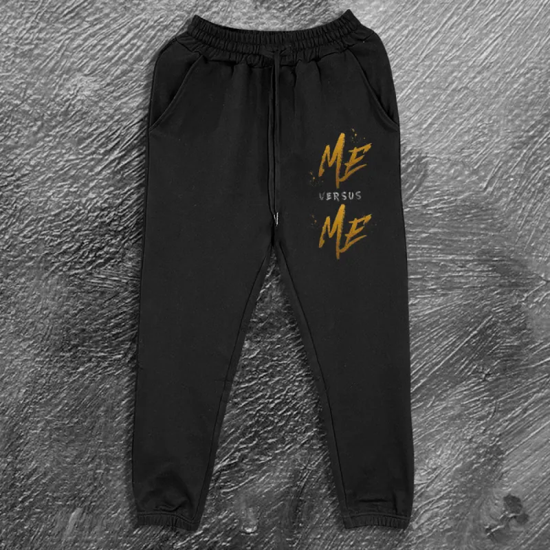 Me Versus Me Print Men's Sweatpants sold by Polyalien