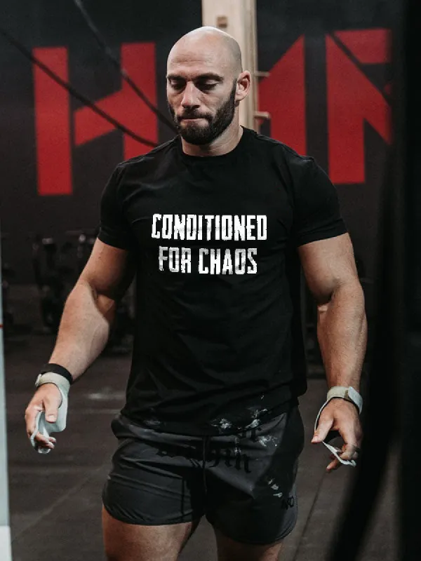 Conditioned For Chaos Printed Men's T-shirt sold by Polyalien