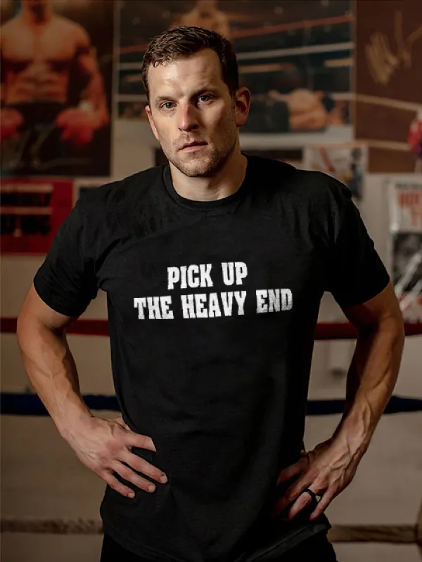 Pick The Heavy End Printed Men's T-shirt sold by Polyalien