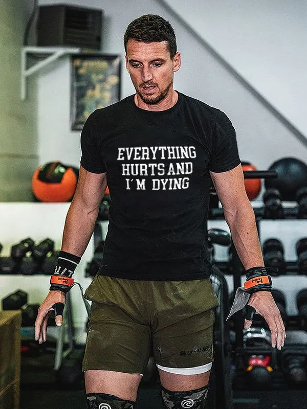 Everything Hurts And I'm Dying Printed Men's T-shirt sold by Polyalien