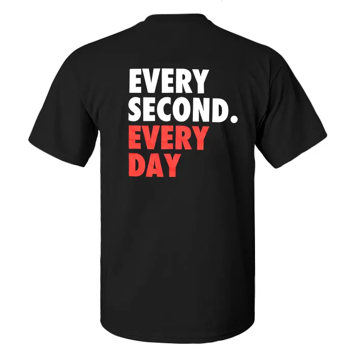 Every Second. Every Day Printed Men's T-shirt sold by Polyalien product image thumbnail 2