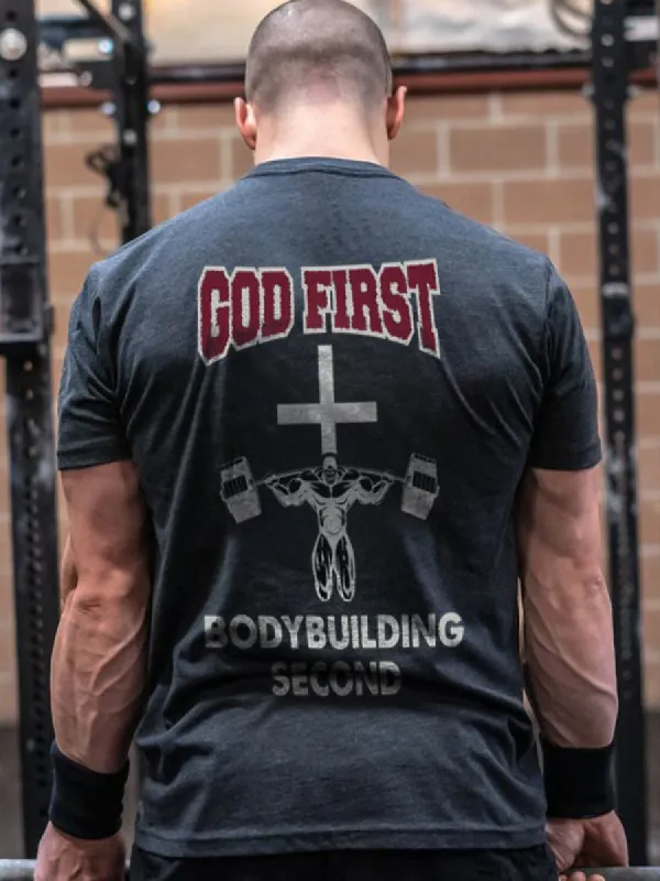 God First Printed Men's T-shirt sold by Polyalien