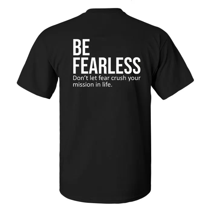 Be Fearless Printed Men's T-shirt sold by Polyalien product image thumbnail 2
