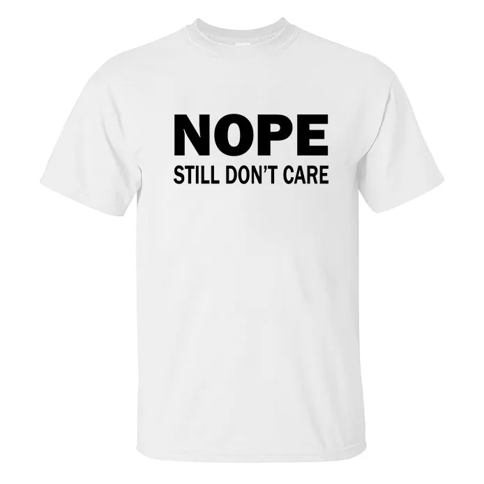 Nope Still Don't Care Printed Men's T-shirt sold by Polyalien product image thumbnail 2