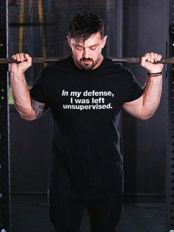In My Defence, I Was Left Unsupervised Printed Men's T-shirt sold by Polyalien