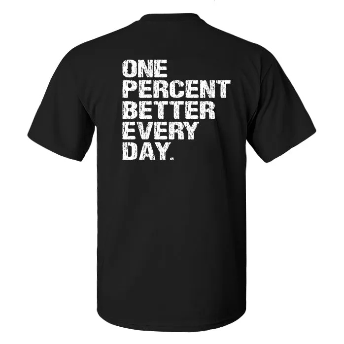 One Percent Better Every Day Printed Men's T-shirt sold by Polyalien product image thumbnail 2
