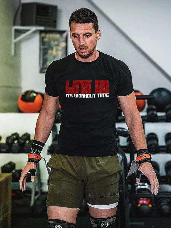 Let's Go It's Workout Time Printed Men's T-shirt sold by Polyalien