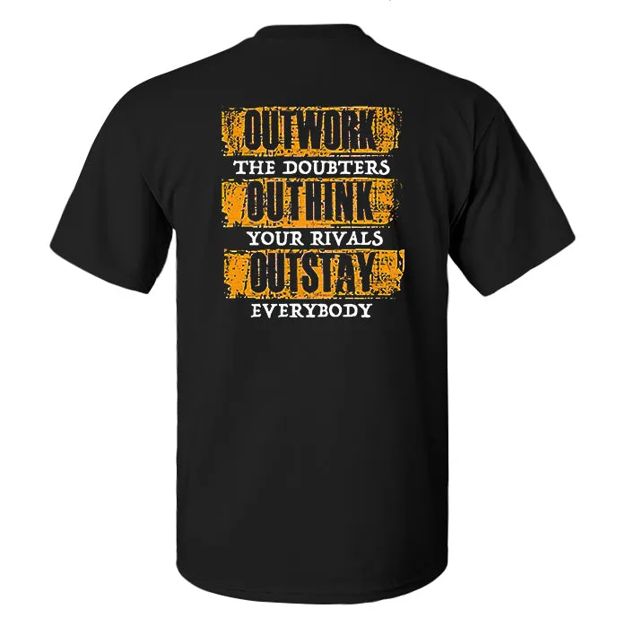 Outwork The Doubters Printed Men's T-shirt sold by Polyalien product image thumbnail 2