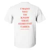 I Want You To Know That Someone Cares Printed Men's T-shirt sold by Polyalien
