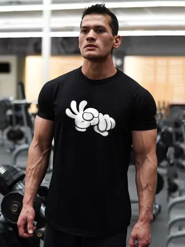 Gesture Graphic Printed Men's T-shirt sold by Polyalien