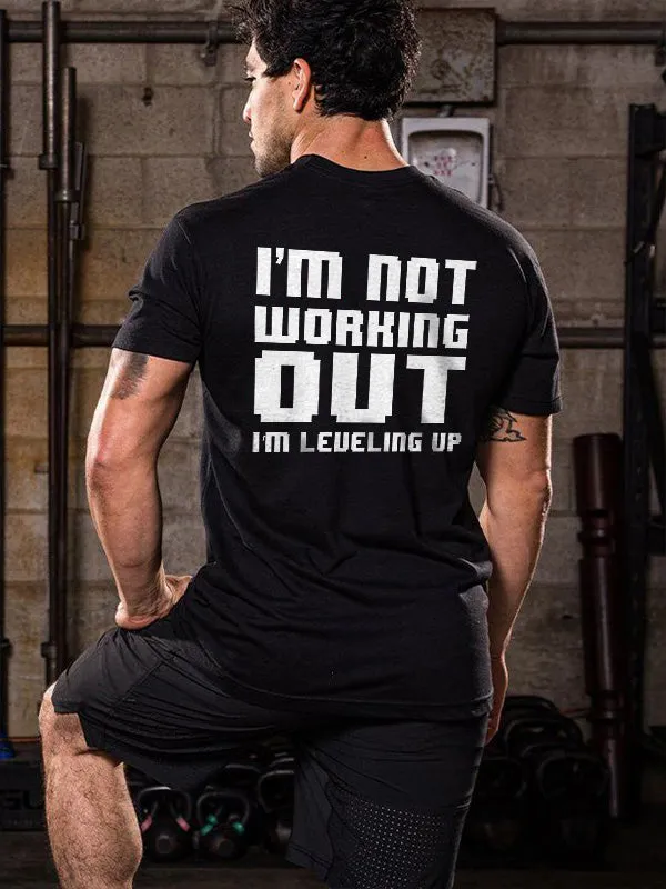 I'm Not Working Out Printed Men's T-shirt sold by Polyalien