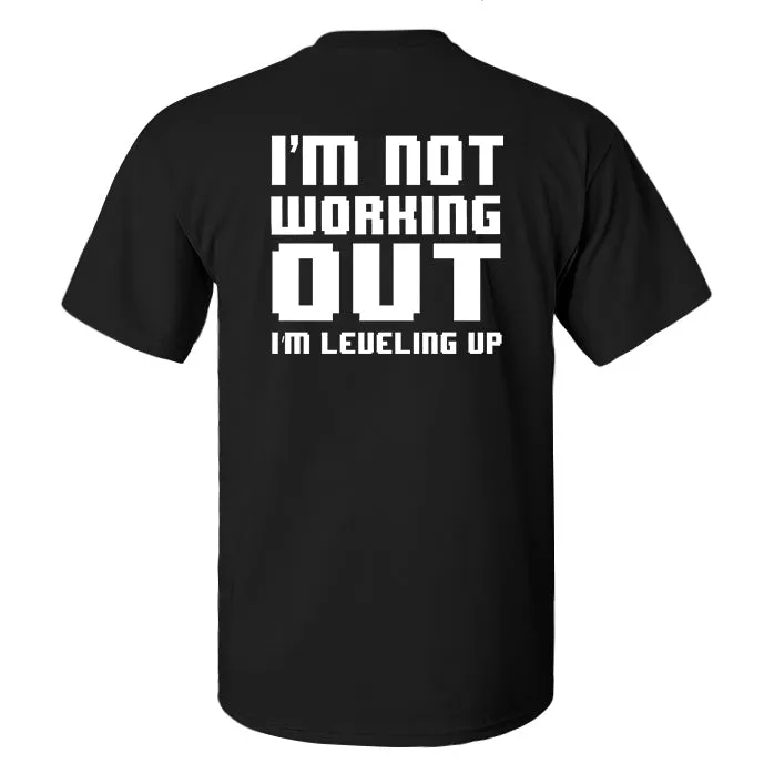 I'm Not Working Out Printed Men's T-shirt sold by Polyalien product image thumbnail 2