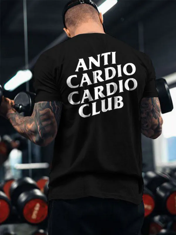 Anti Cardio Cardio Club Printed Men's T-shirt sold by Polyalien