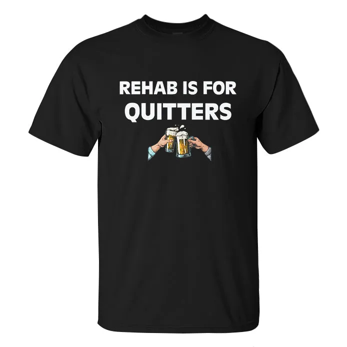 Rehab Is For Quitters Printed Men's T-shirt sold by Polyalien product image thumbnail 2