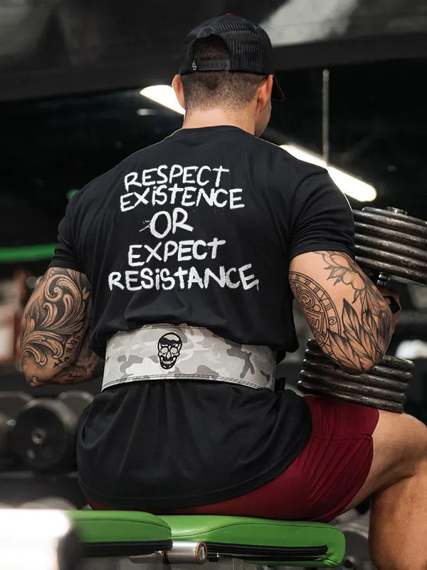 Respect Existence Or Expect Resistance Printed Men's T-shirt sold by Polyalien product image thumbnail 3