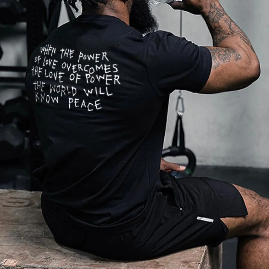 When The Power Of Love Overcomes Printed Men's T-shirt sold by Polyalien