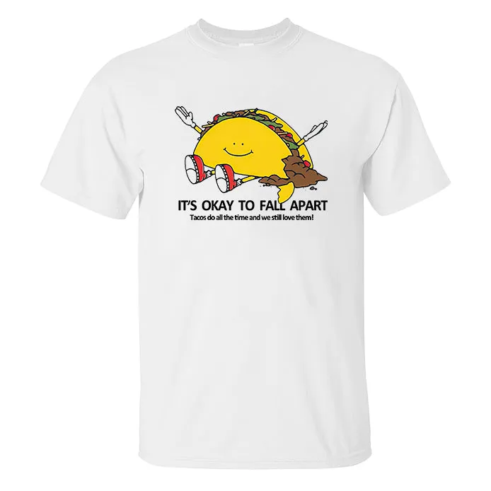 It's Okay To Fall Apart Printed Men's T-shirt sold by Polyalien product image thumbnail 2