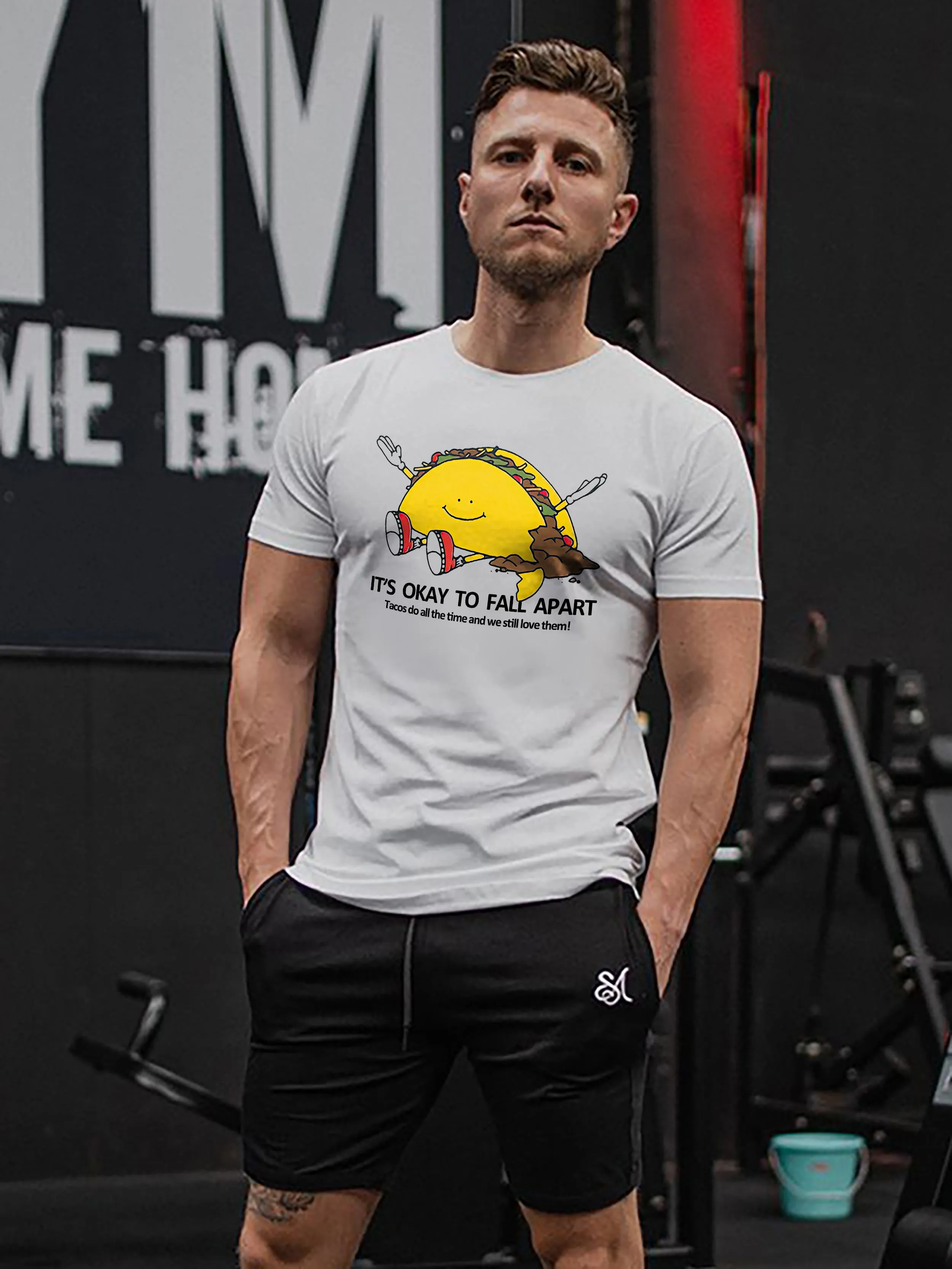 It's Okay To Fall Apart Printed Men's T-shirt sold by Polyalien product image thumbnail 3