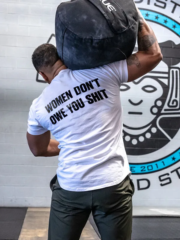 Women Don't Owe You Shit Printed Men's T-shirt sold by Polyalien product image thumbnail 3