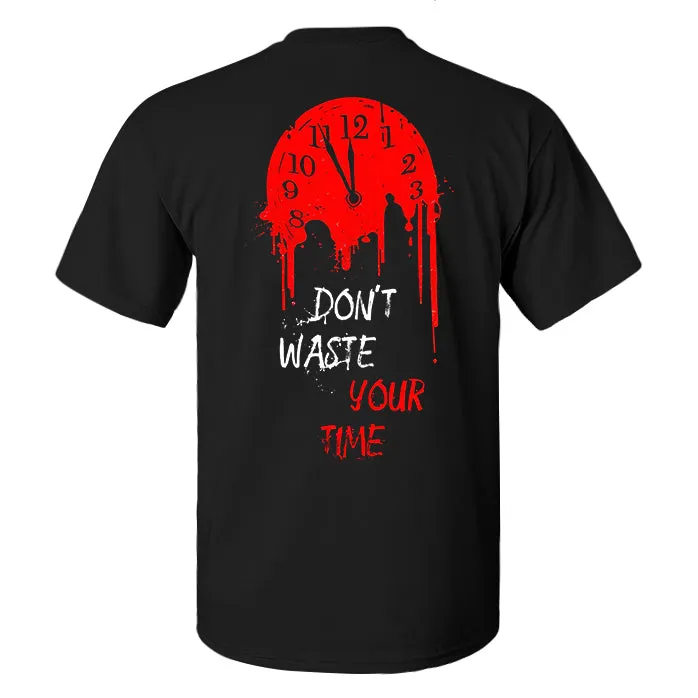 Don't Waste Your Time Printed Men's T-shirt sold by Polyalien product image thumbnail 2