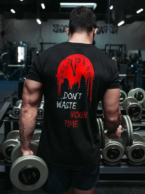Don't Waste Your Time Printed Men's T-shirt sold by Polyalien