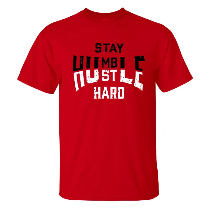 Stay Humble Hustle Hard Printed Men's T-shirt sold by Polyalien product image thumbnail 2