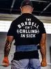 The Barbell Isn't Calling In Sick Printed Men's T-shirt sold by Polyalien