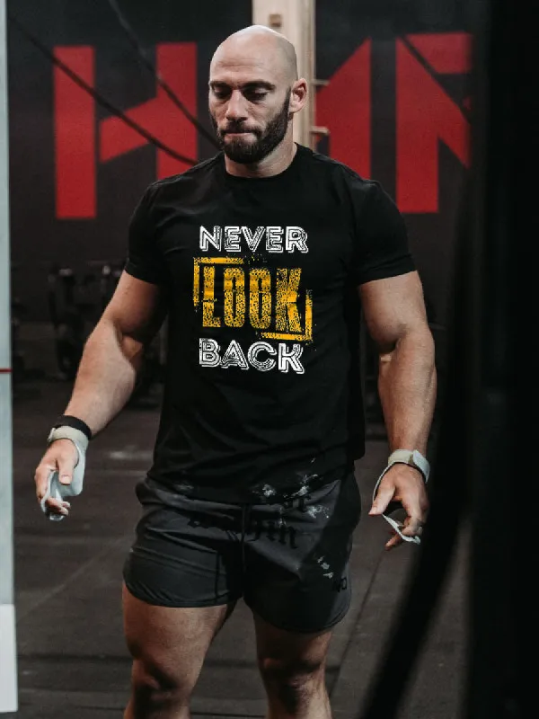 Never Look Back Printed Men's T-shirt sold by Polyalien