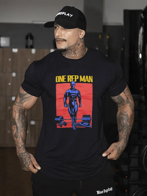 One Rep Man Print Men's T-shirt sold by Polyalien