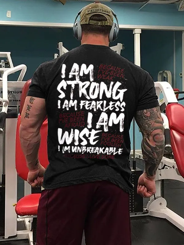 I Am Strong I Am Fearless I Am Wise Printed Men's T-shirt sold by Polyalien