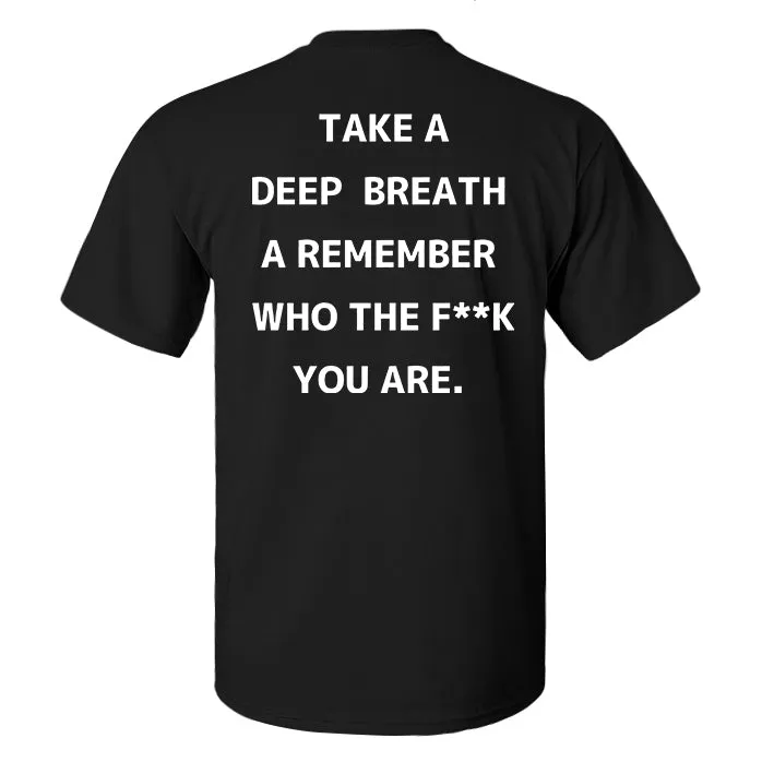 Take A Deep Breath Print Men's T-shirt sold by Polyalien product image thumbnail 2