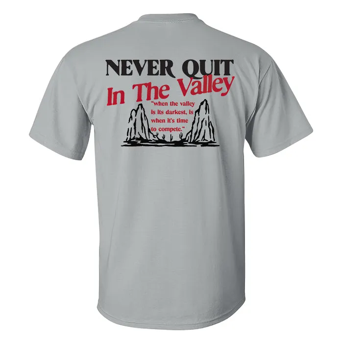Never Quit In The Valley Print Men's T-shirt sold by Polyalien product image thumbnail 2