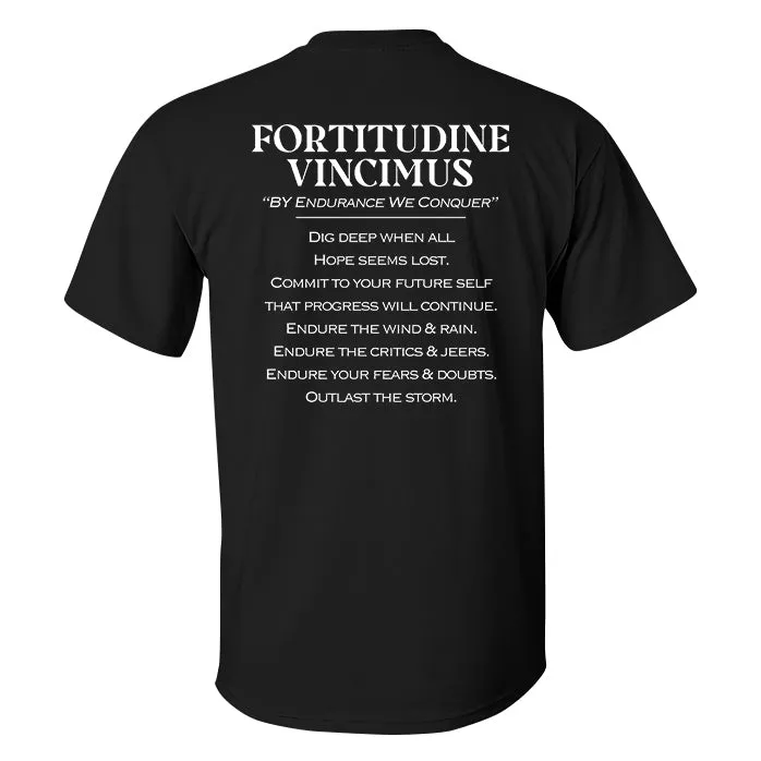 Fortitudine Vincimus Print Men's T-shirt sold by Polyalien product image thumbnail 2