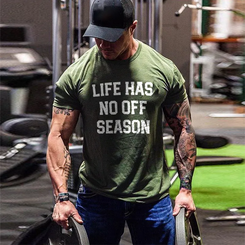 Life Has No Off Season Print Men's T-shirt sold by Polyalien