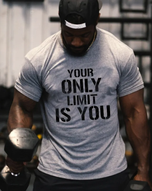Your Only Limit Is You Print Men's T-shirt sold by Polyalien
