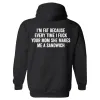 I'm Fat Because Every Time I Fxxk Your Mom She Makes Me A Sandwich Print Men's Hoodie sold by Polyalien