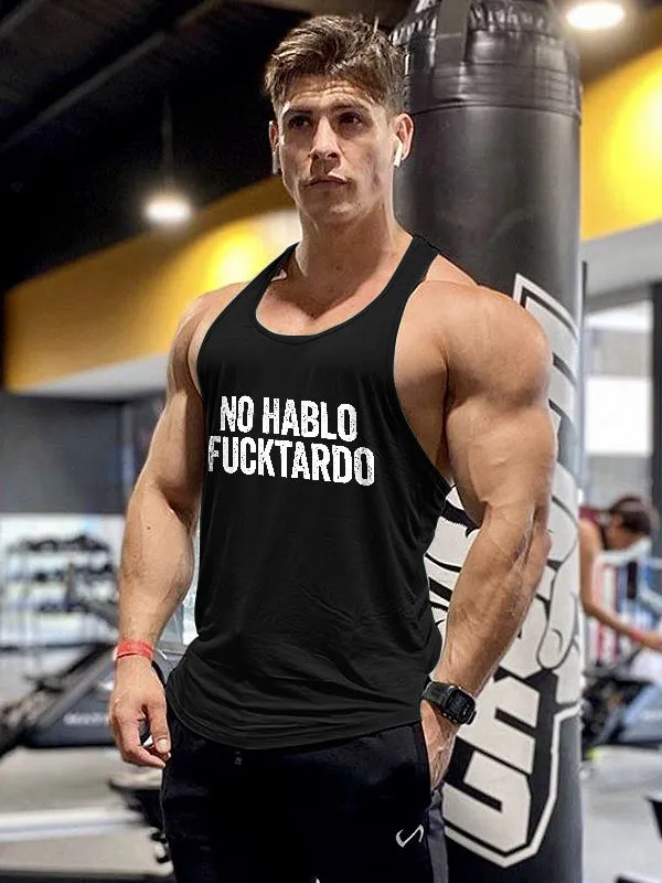 No Hablo Fxxktardo Print Men's Vest sold by Polyalien