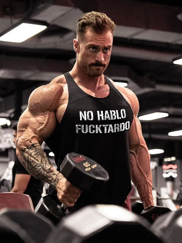 No Hablo Fxxktardo Print Men's Vest sold by Polyalien