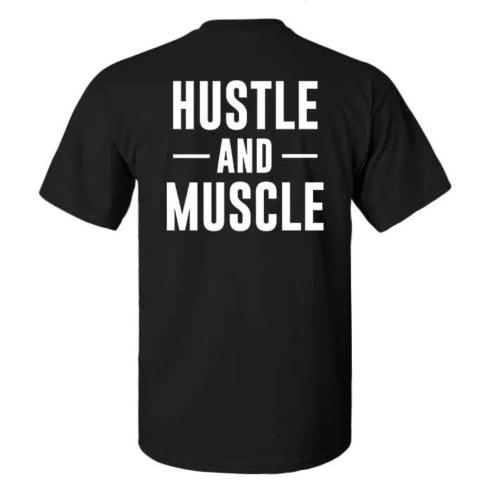 Hustle -And- Muscle Print Men'S T-Shirt sold by Polyalien product image thumbnail 2