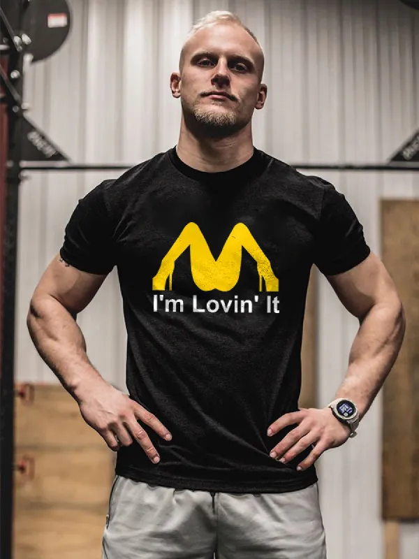 I'm Lovin' It Print Men's T-shirt sold by Polyalien