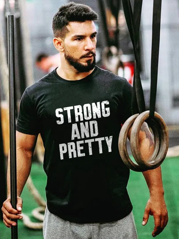 Strong And Pretty Print Men's T-shirt sold by Polyalien