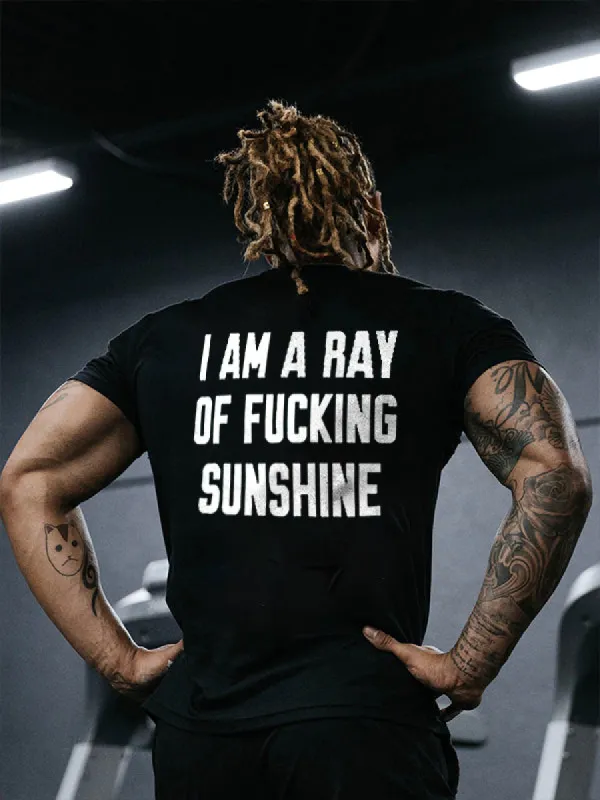 I Am A Ray Of Fxxking Sunshine Print Men's T-shirt sold by Polyalien