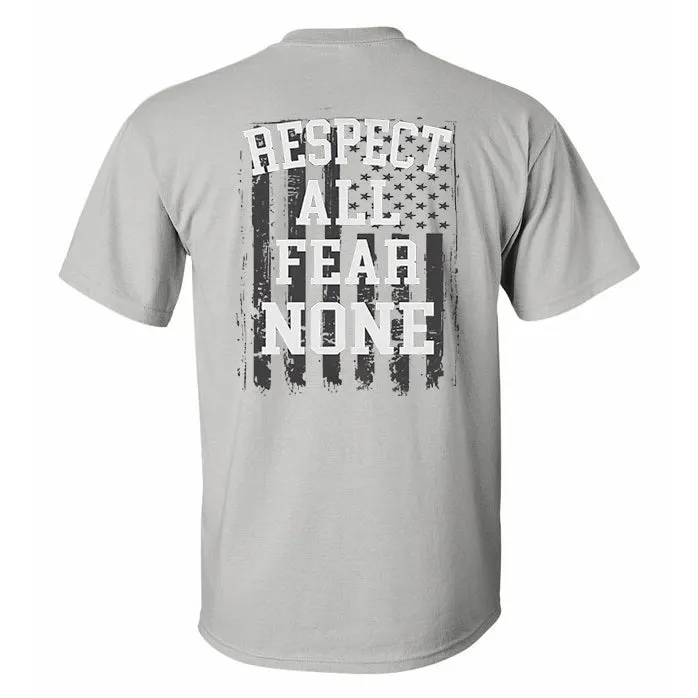 Respect All Fear None Printed Men's T-shirt sold by Polyalien product image thumbnail 2