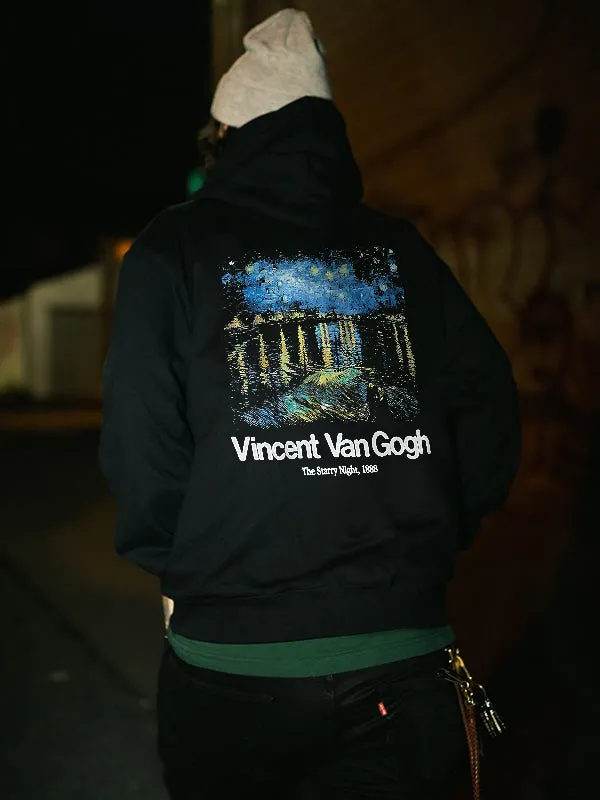 Vincent Van Gogh The Starry Night Printed Men's Hoodie sold by Polyalien product image thumbnail 3