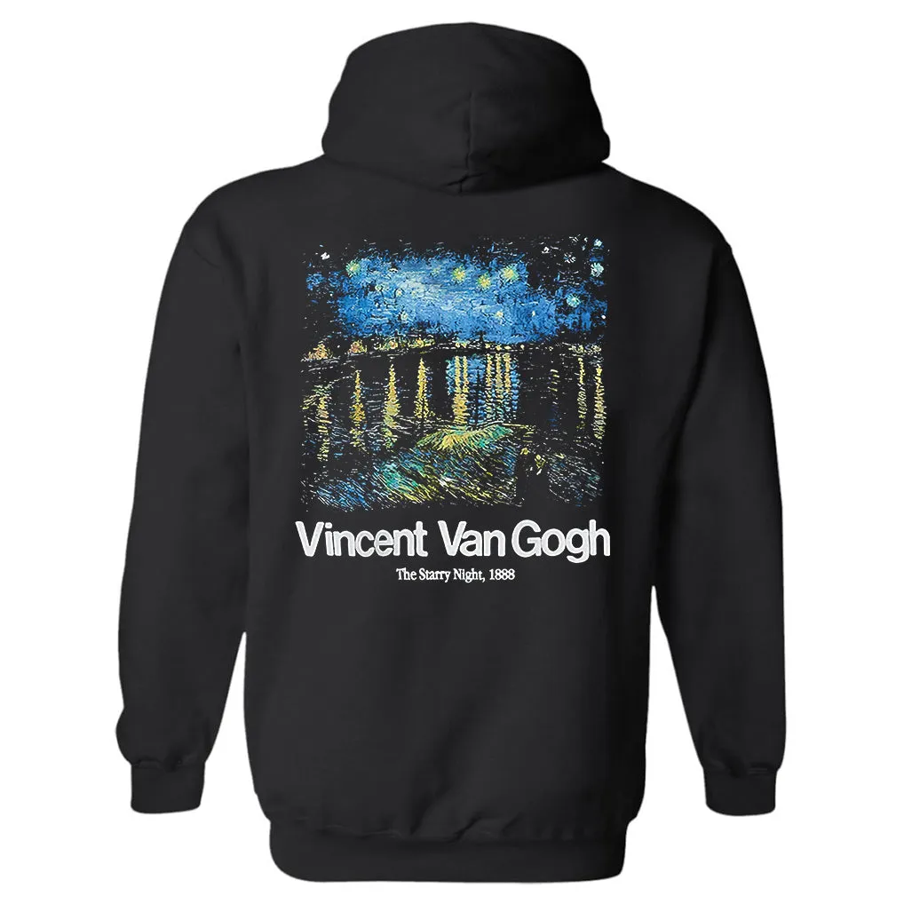Vincent Van Gogh The Starry Night Printed Men's Hoodie sold by Polyalien product image thumbnail 2