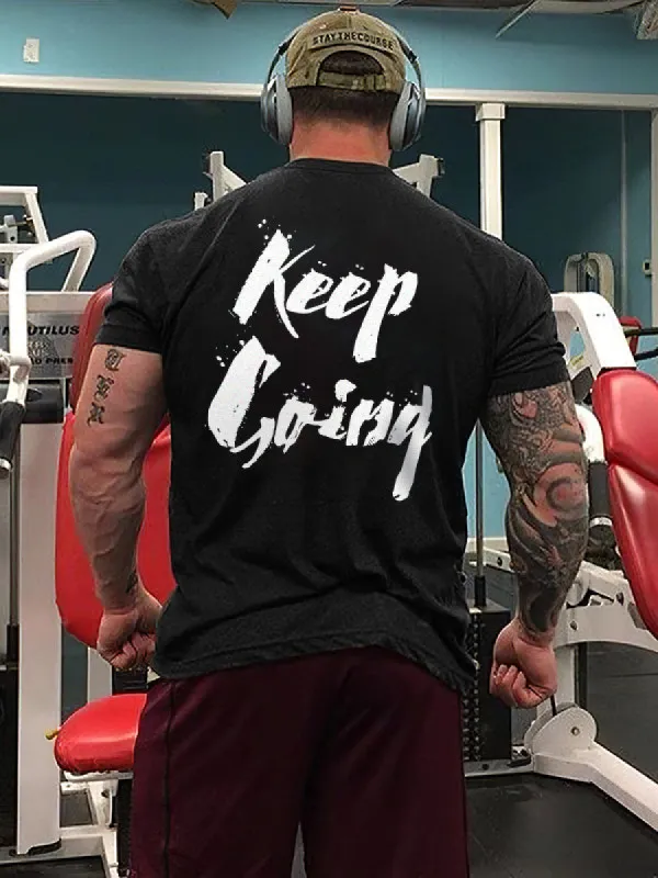 Keep Going Printed Men's T-shirt sold by Polyalien