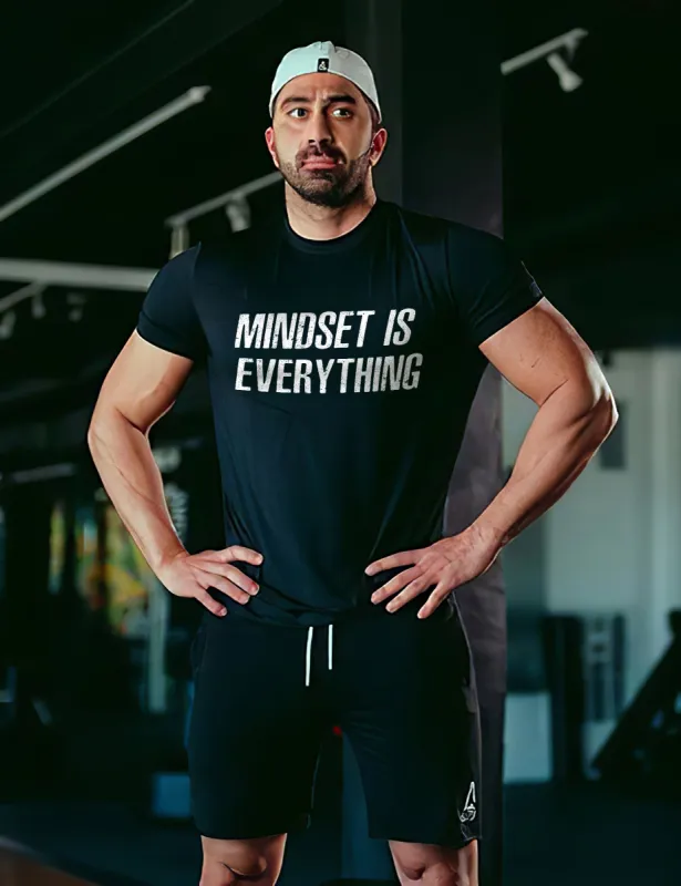 Mindset Is Everything Printed Men's T-shirt made by Polyalien